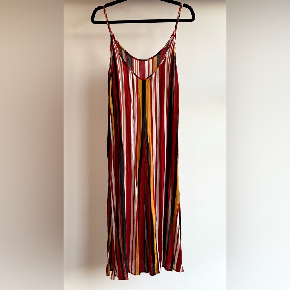 Striped Sleeveless Maxi Dress